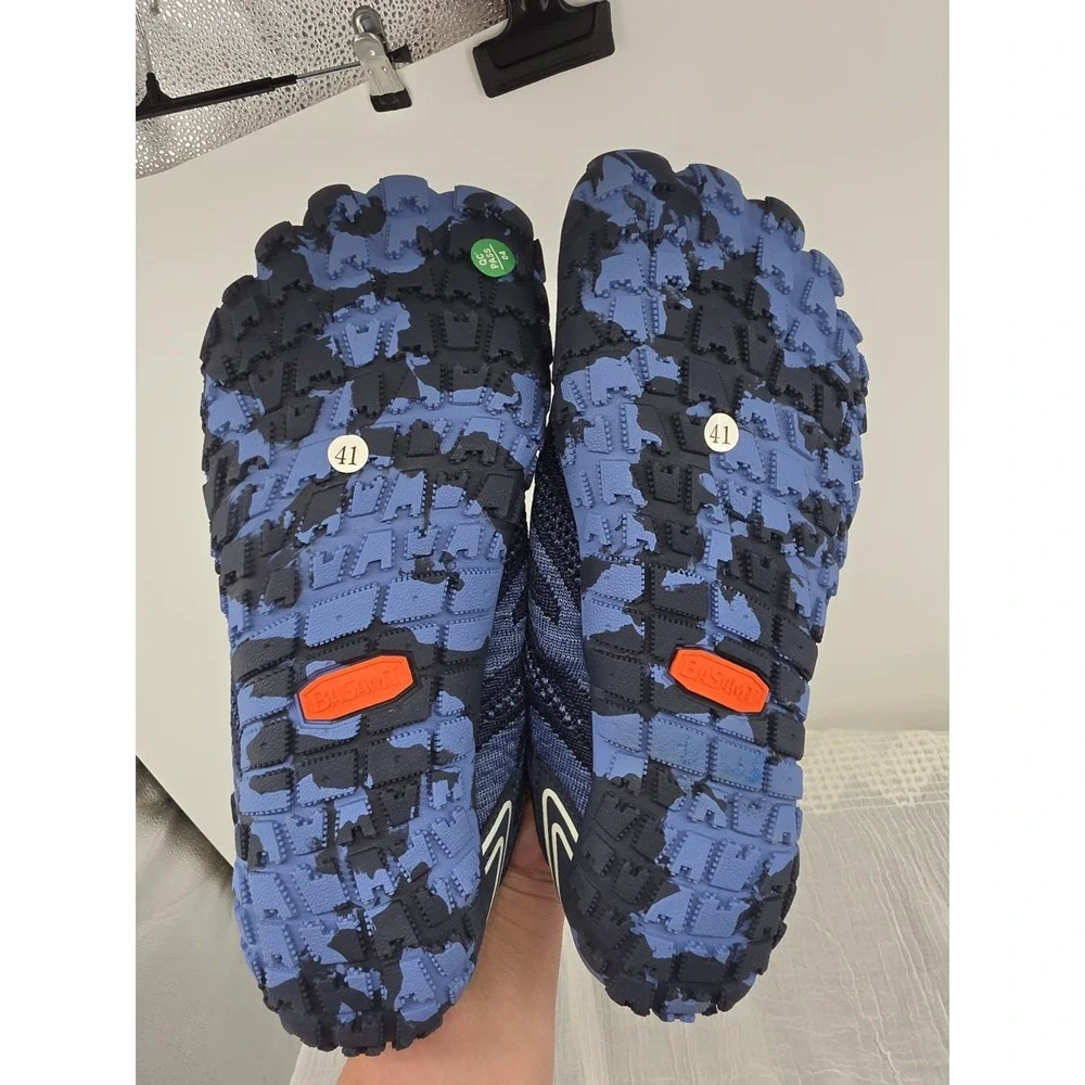 Saguaro Active II Pro Barefoot Navy Blue Minimalist Trail Runner Wide Toe Sz 41